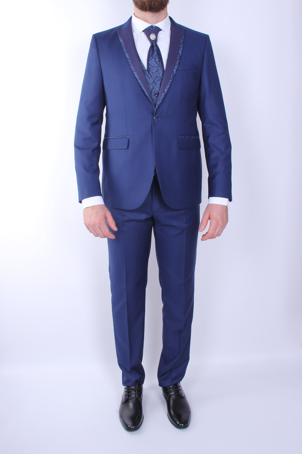 Traje de hombre semilevita azul · JAVIER LOBATO · Elites Moda Hombre