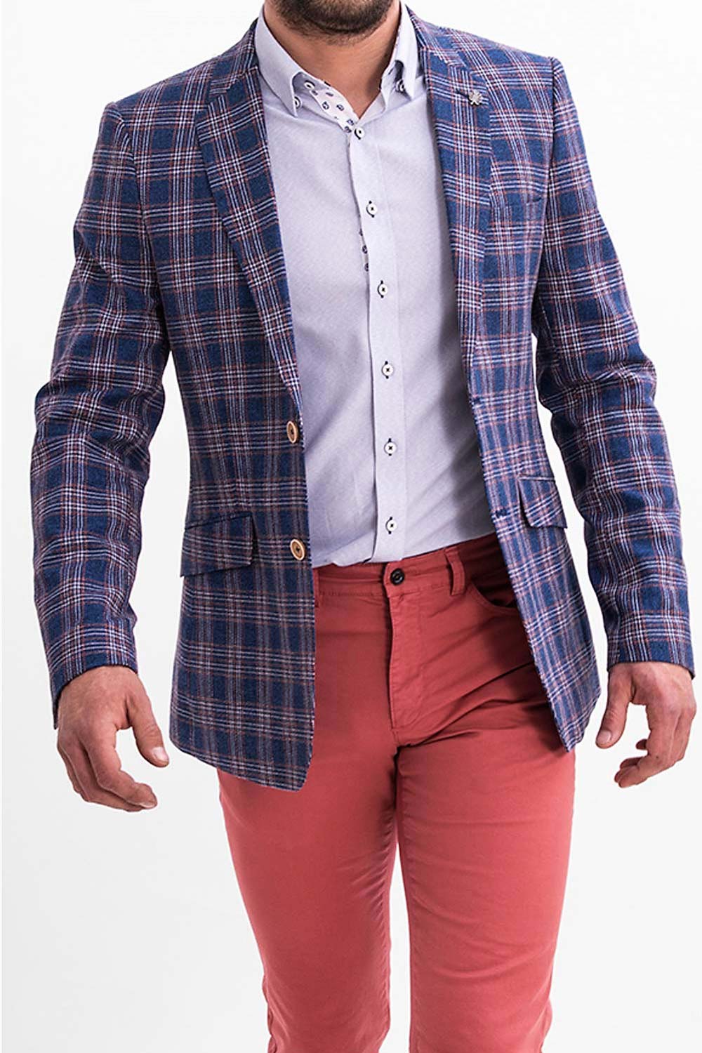 Selinac de hombre cuadros azul · · Elites Moda Hombre