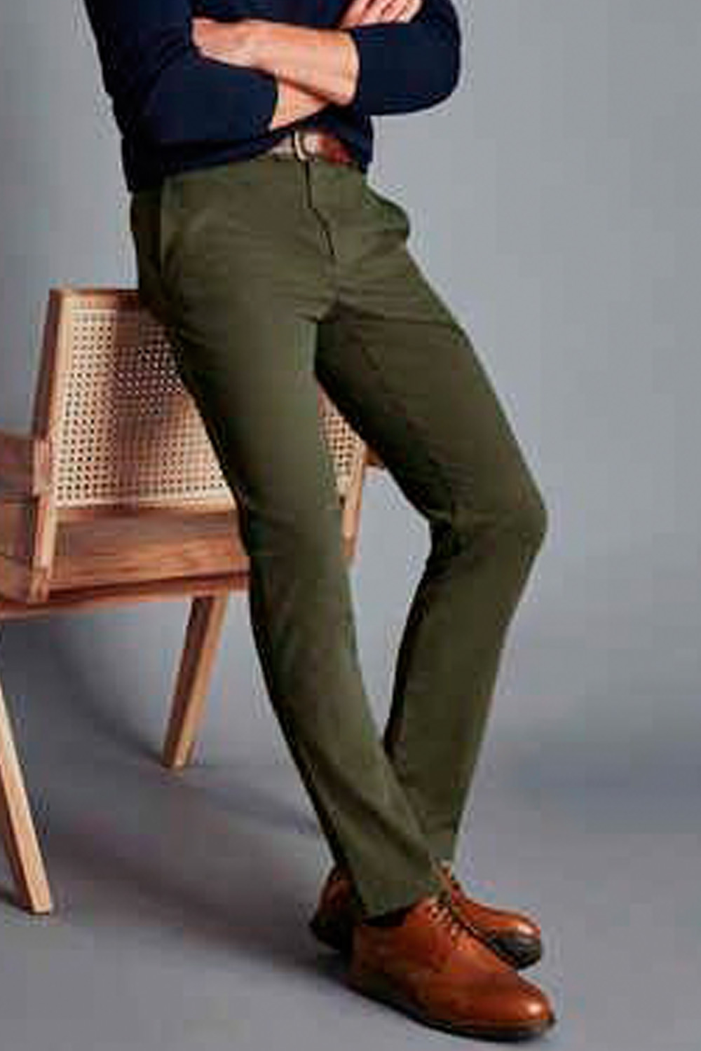 Pantalon Pertegaz hombre verde regular fit · PERTEGAZ · Elites Moda Hombre