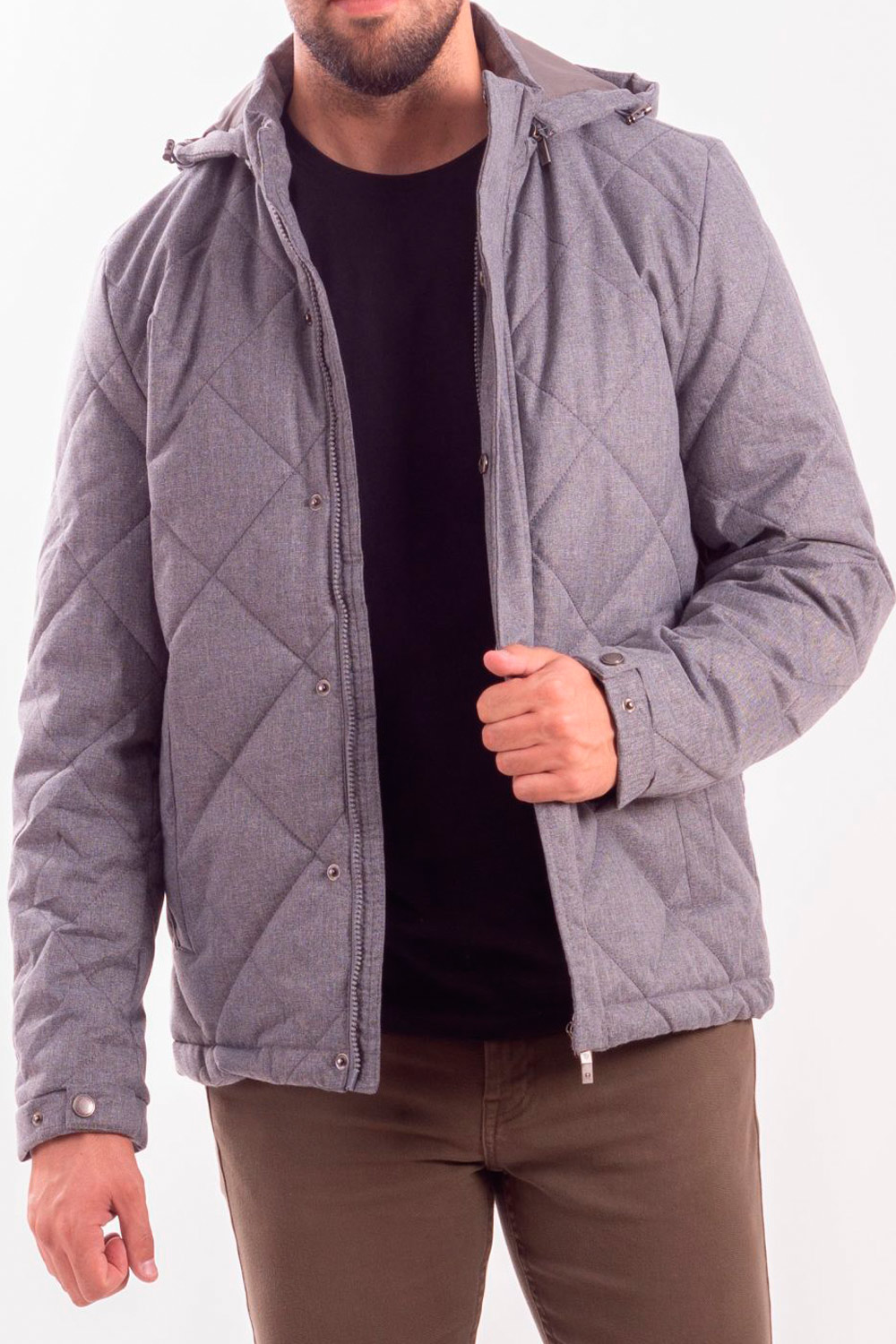 Parka de hombre Selinac gris claro