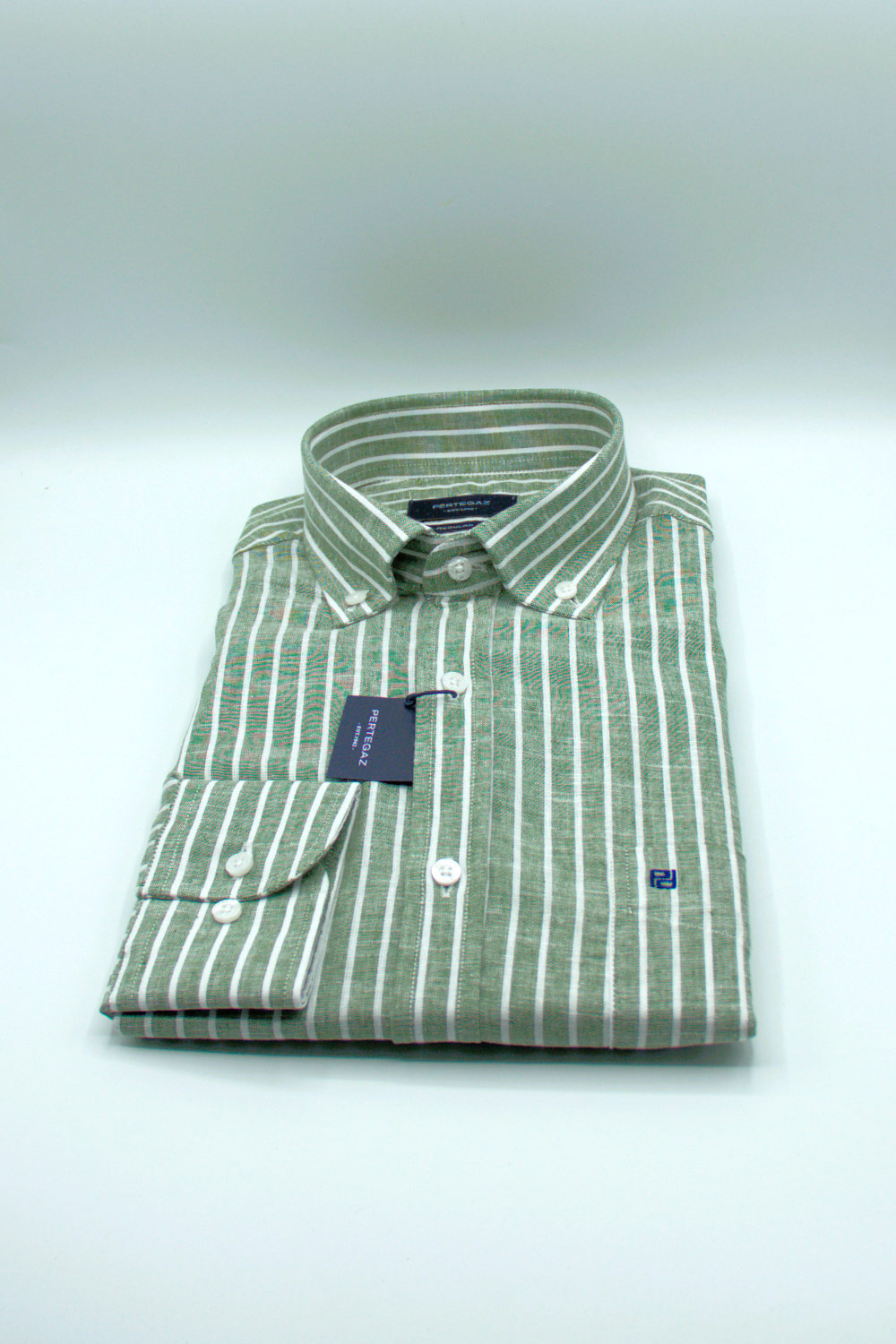 Camisa Pertegaz de hombre lista verde