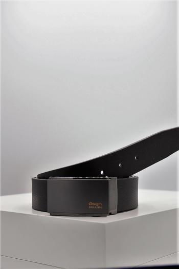 Cinturon de hombre piel negro