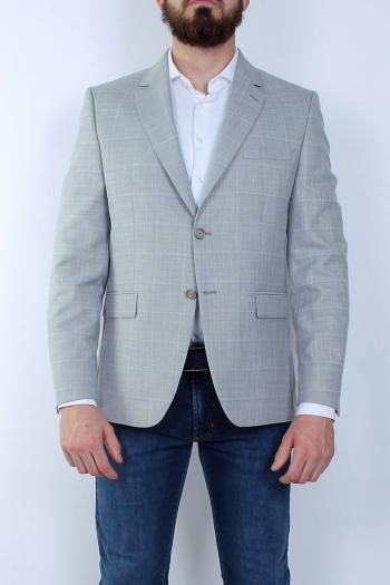 Chaqueta de hombre cuadros azul regular fit