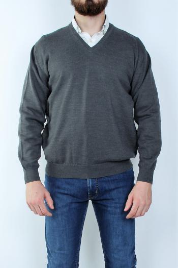 Jersey de hombre de pico gris coleccion basic