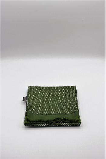 Fular Liney de hombre tubular lunares verdes