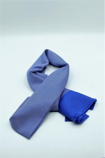 Fular  Liney de hombre tubular rayas azules