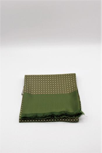 Fular de hombre tubular estampado verde