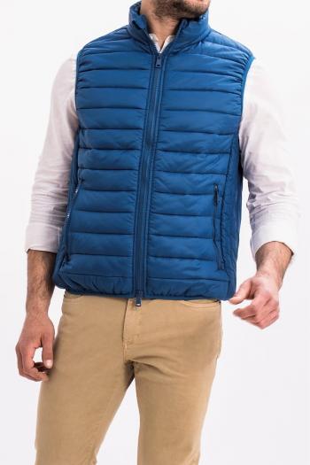 Chaleco de hombre acolchado azul