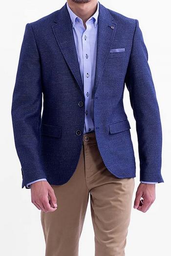Chaqueta de hombre azul modelo regular fit