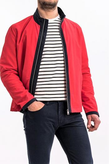 Parka de hombre roja modelo regular fit