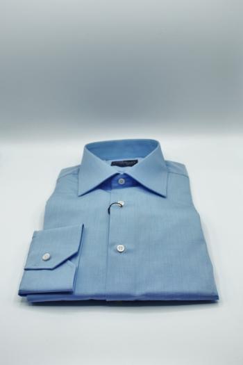 Camisa de hombre azul regular fit