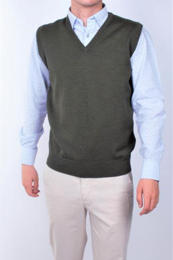 Chaleco punto de hombre Migueleto verde