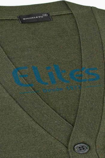 Chaqueta punto de hombre Migueleto verde