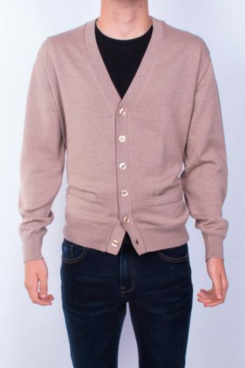 Chaqueta de punto para hombre Migueleto beig