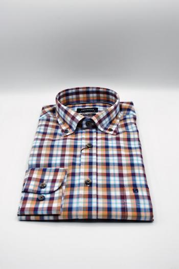 Camisa de hombre Pertegaz cuadro azul