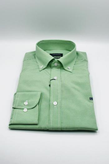 Camisa de hombre Pertegaz cuadros verdes