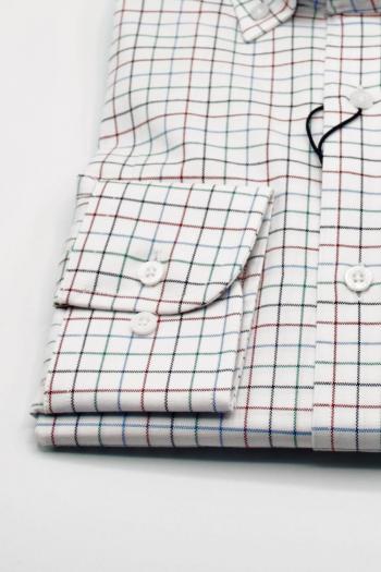 Camisa de hombre Pertegaz cuadros rojos
