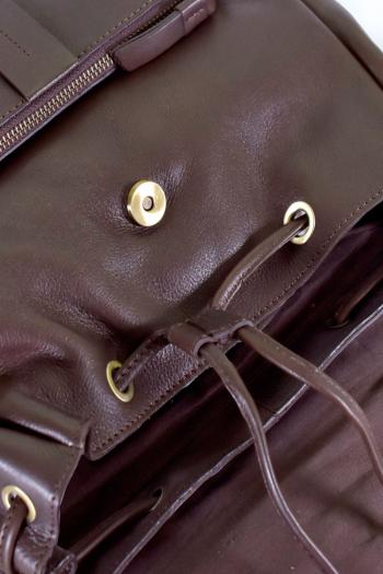 Mochila Miguel Bellido de piel vacuno marron