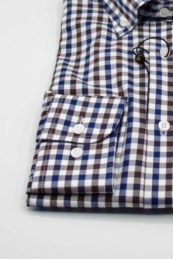 Camisa de hombre Pertegaz cuadro azul