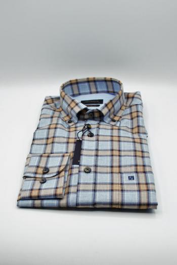 Camisa de hombre Pertegaz cuadro celeste