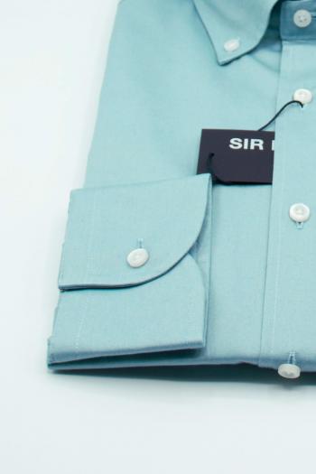 Camisa de hombre Sir Buho manga larga verde claro
