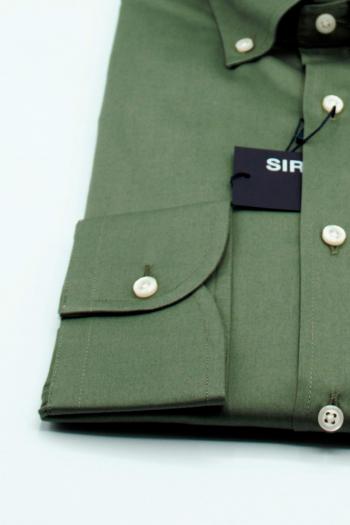 Camisa de hombre Sir Buho manga larga verde