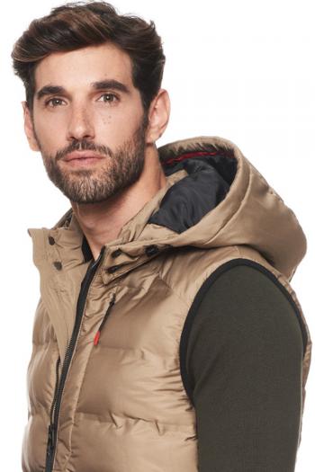 Chaleco de hombre con capucha Rever MIler verde