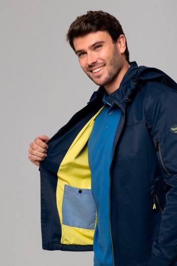 Parka Rever Miler de hombre azul marino