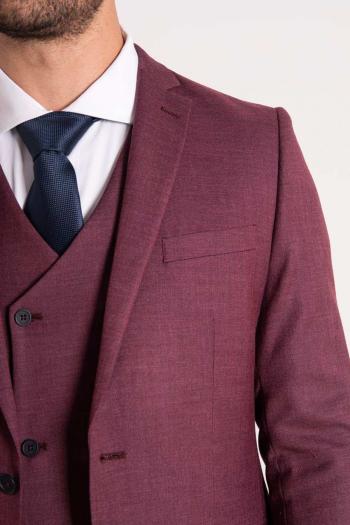 Traje de hombre Selinac burdeos