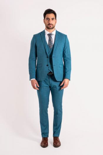 Traje de hombre Selinac azul turquesa