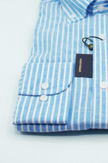 Camisa de hombre Pertegaz lista azul