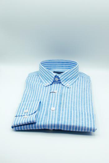 Camisa de hombre Charmant lista azul