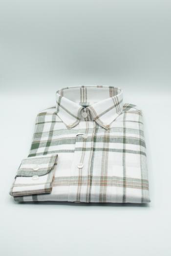 Camisa de hombre Charmant cuadro verde