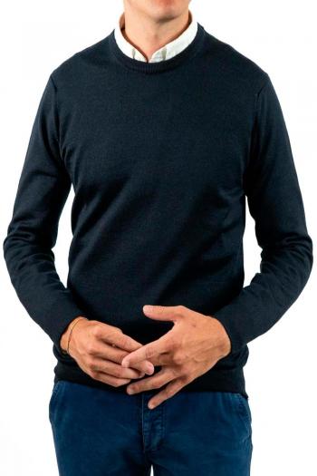 Jersey cuello redondo hombre Pertegaz azul marino