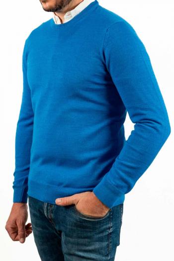 Jersey cuello redondo de hombre Pertegaz azul