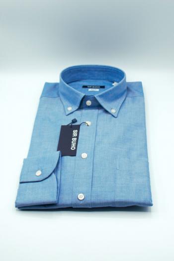 Camisa de hombre Sir Buho azul