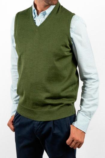 Chaleco de punto Pertegaz de hombre verde