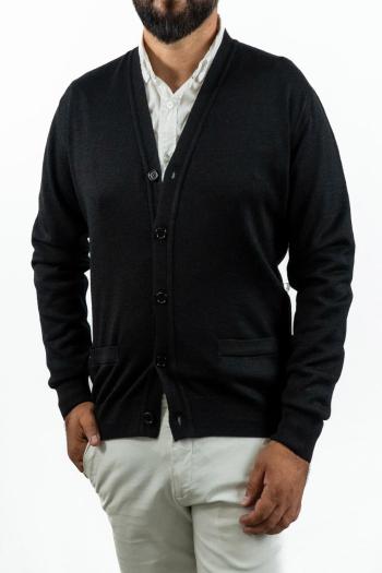 Chaqueta de punto Pertegaz de hombre negra