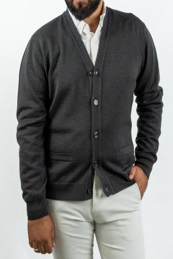 Chaqueta de punto Pertegaz de hombre gris