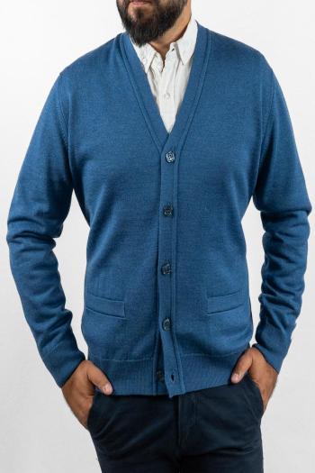 Chaqueta de punto Pertegaz de hombre azul