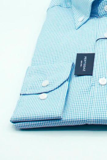 Camisa de hombre Pertegaz cuadro azul