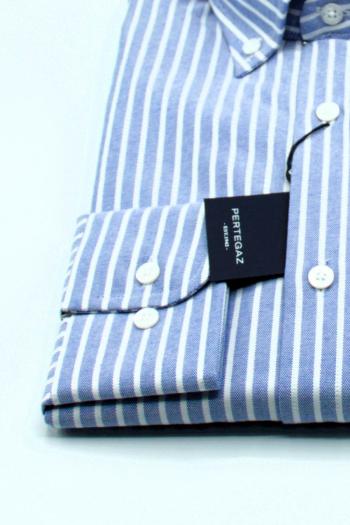 Camisa de hombre Pertegaz lista azul