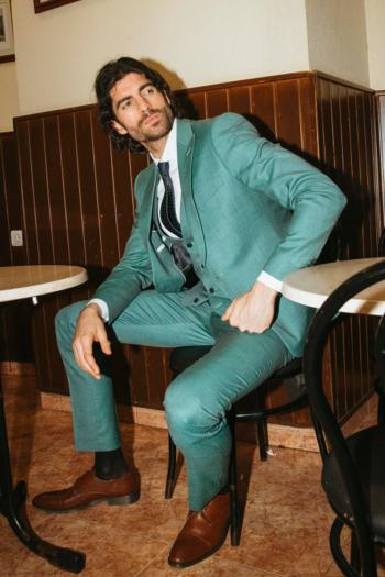 Traje de hombre Selinac verde