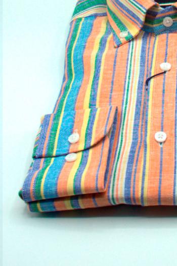 Camisa de hombre Pertegaz lista verde