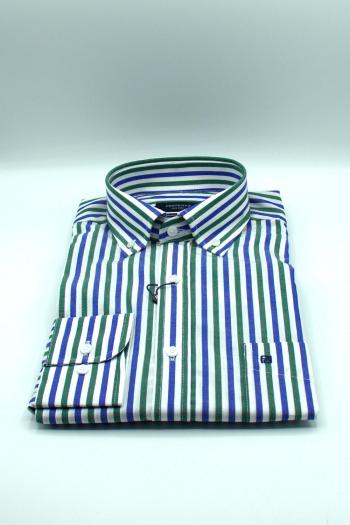 Camisa de hombre Pertegaz lista azul
