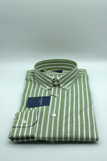 Camisa de Charmant de hombre lista verde