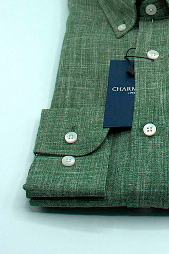 Camisa de Charmant de hombre verde